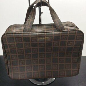 Steve Madden Cosmetic Bag Weekender Overnight Bag Brown Designer